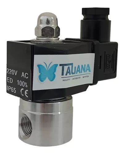 V Lvula Solenoide V Rosca Normal Fechada Corpo Inox V