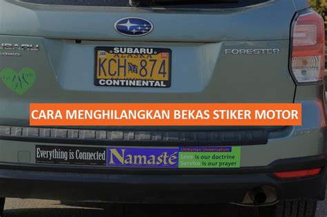 Cara Menghilangkan Bekas Stiker Motor Tips Lengkap Manjakan