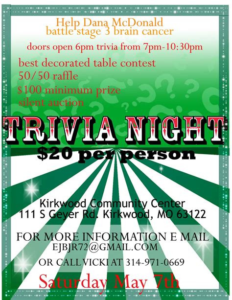 Prefunidsio Trivia Night Flyer Template