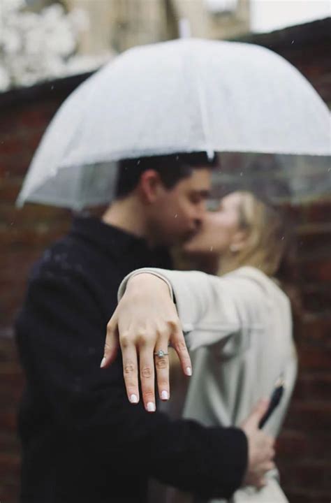 Rainy Day Engagement Photoshoot In York England In 2024 Rainy Wedding Photos Rain Wedding