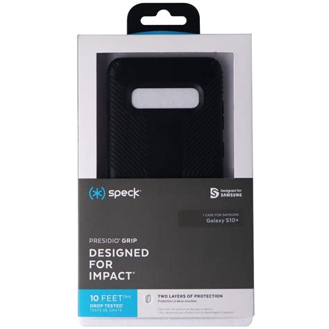 Speck Presidio Grip Series Case For Samsung Galaxy S10 Plus Black Simple Cell Bulk