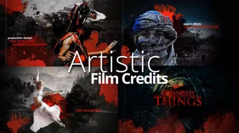 Videohive Artistic Film Credits INTRO HD