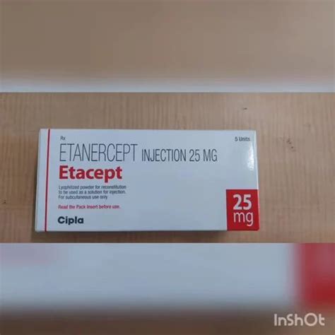 Intacept 50mg Etanercept Solution Injection For Hospital Intas Pharma Ltd At Rs 10390 In Nagpur