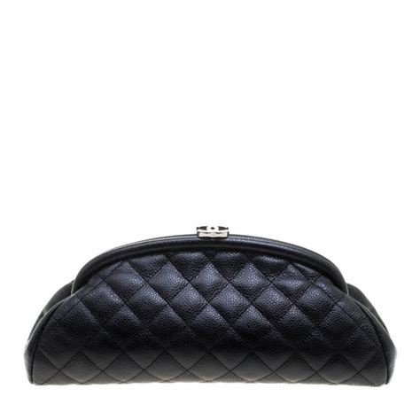 Chanel Timeless Caviar Quilted Clutch in Black — UFO No More