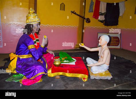 Saint Namdev Offering Prasad Naivedya To Lord Vithoba Sant Darshan