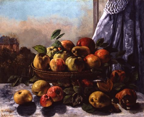 Nature Morte Fruit Gustave Courbet Estampe D Art