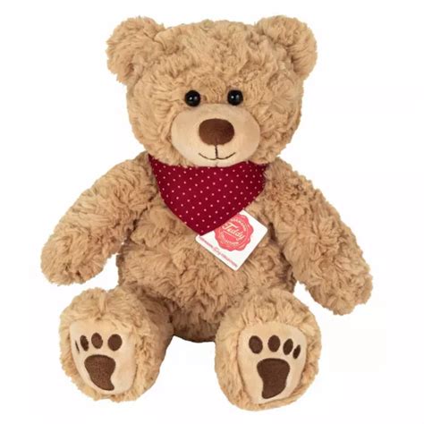 Teddy Hermann Teddy Curtis Avec Charpe Doudou Ours En Peluche Brun