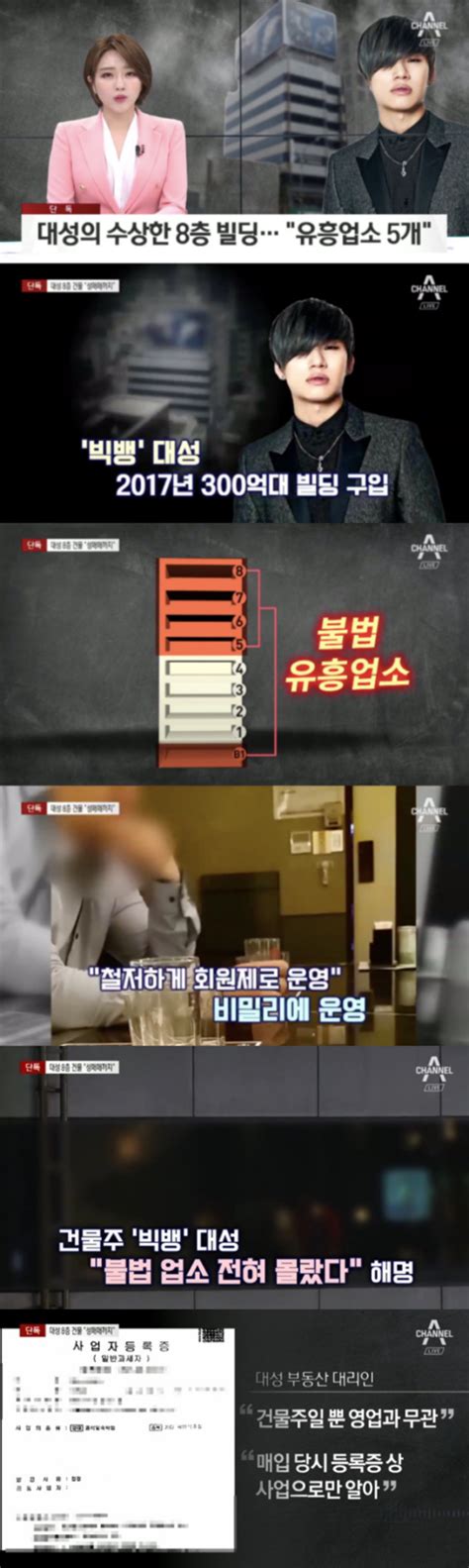 법적조치 취할 것빅뱅 대성 불법 유흥주점 건물 소유 논란에 입 열었다 Oh쎈 초점 네이트 뉴스