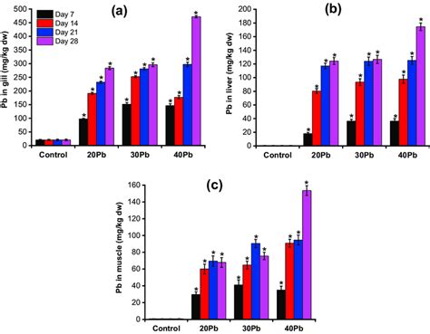 The Accumulation Of Pb In Anabas Testudineus Tissues During Exposure