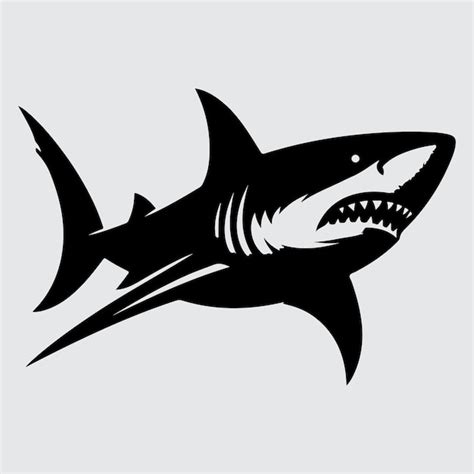 Premium Vector | Shark Silhouette Vector