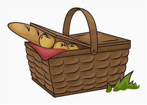 Picnic Basket Clipart - Picnic Basket, HD Png Download - kindpng