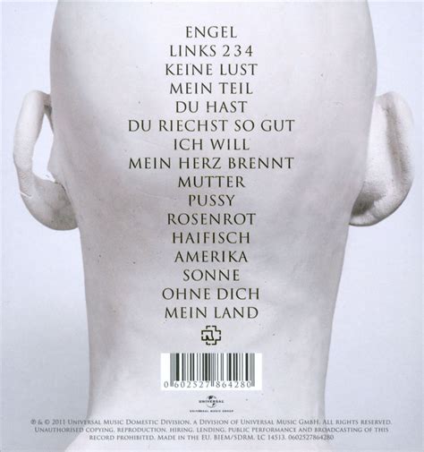 Rammstein Made In Germany 1995 2011 New Cd 602527864280 Ebay