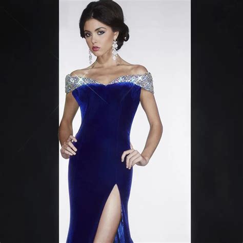 2016 Sexy Shining Royal Blue Plus Size Prom Dress 2016 Mermaid Prom