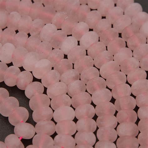 Rose Quartz Beads Pink Gemstone Beads For Jewelry Making Tejas Beads