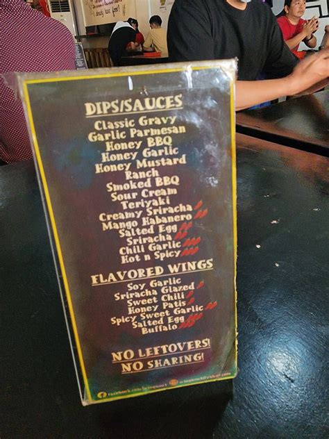 Menu At Wing N Out Restaurant Parañaque