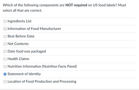 Solved Which Of The Following Components Are NOT Required On Chegg