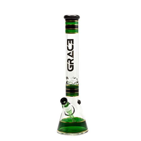 Бонг Grace Glass Classic Beaker Series Green Bong420