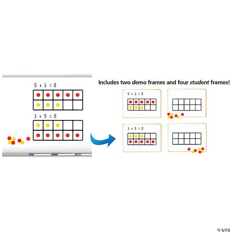 Dowling Magnets Ten Frames Magnet Math Set Oriental Trading