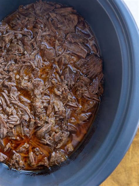 Easy Crock Pot Mexican Shredded Beef Story The Roasted Root