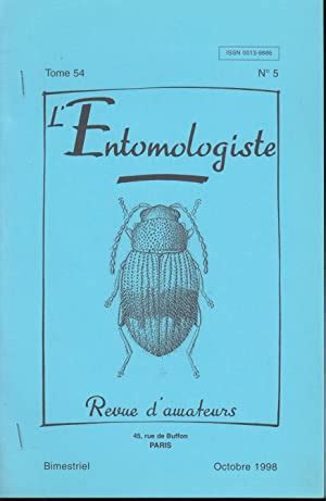 L Entomologiste Edition Originale AbeBooks