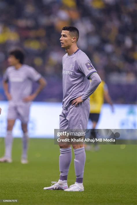 Cristiano Ronaldo of Al Nassr during the Saudi Super Cup semi-final ...