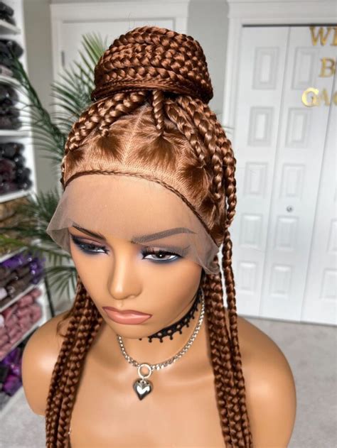 Jumbo Knotless Fiber Full Lace Wig Color 30 Wigsbygaga