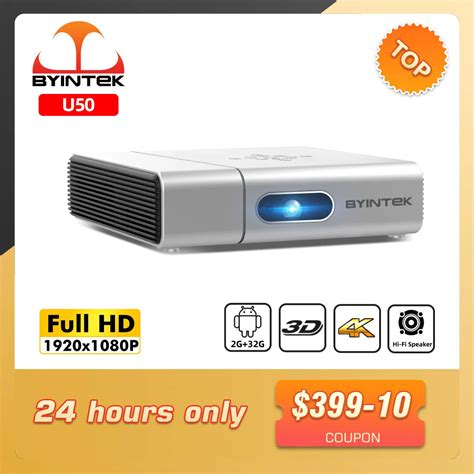 Byintek U Projector Full Hd P Android Wifi Smart D K Portable