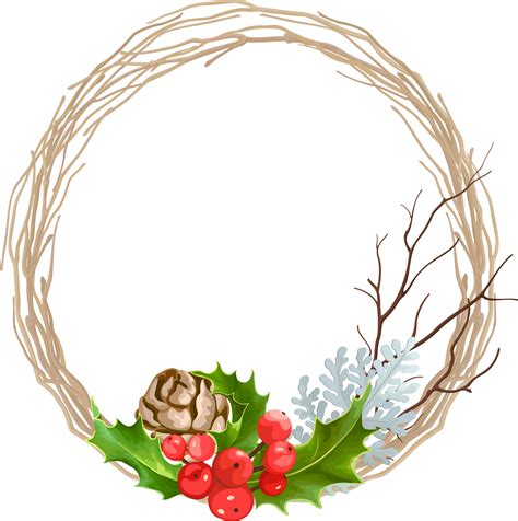 Garland Frame Vector Circle Png Pic Png Mart Images And Photos Finder