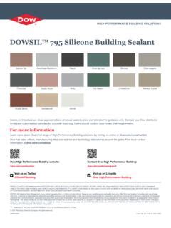 Dowsil Silicone Building Sealant Color Selector Guide Preview