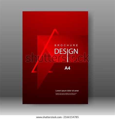 Cover Design Modern Red Background Cover Stock Vector (Royalty Free) 2166154785 | Shutterstock