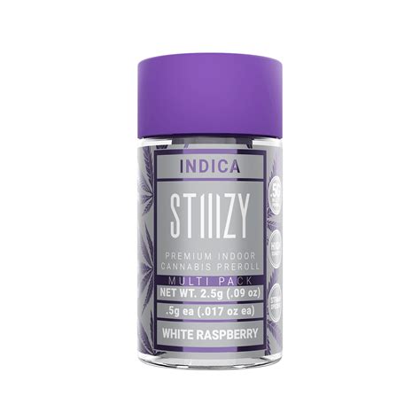 Stiiizy White Raspberry 5g Preroll Multi Pack 5pk Leafly