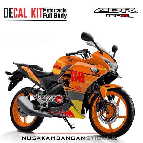 Decal Sticker Honda CBR 150 R CBU Thailand Oren Repsol Lotus GO Stiker