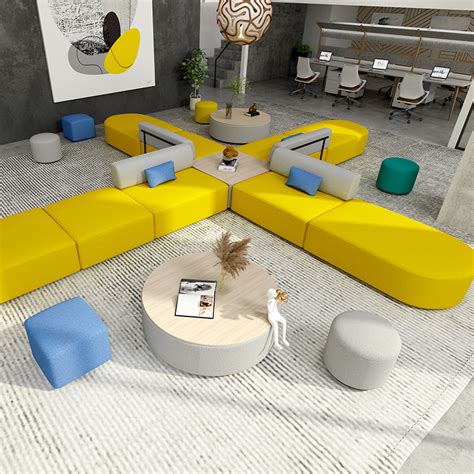 Modular Reception Sofa For Public Space Meetandco Office Furniture