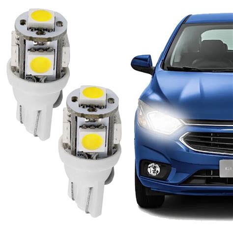 Par De L Mpadas De Led Automotivas T Pingo Ping O V Volts Leds