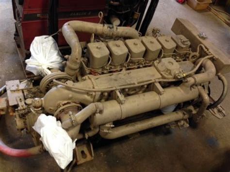 Sell John Deere 6068t 220 Hp Marine Diesel Engine Running Take Out In