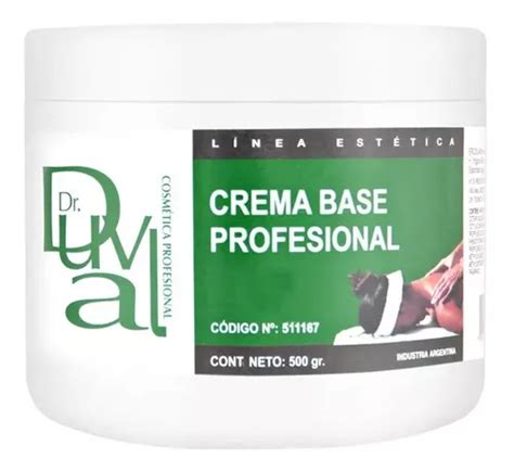 Dr Duval Crema Base Profesional Corporal Para Masajes 500g Mercadolibre