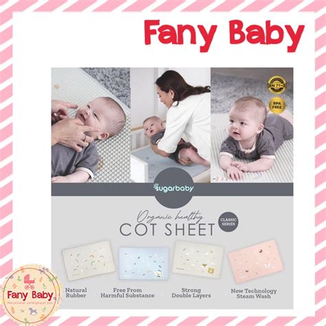 Jual Sugar Baby Organic Healthy Cot Sheet Classic Perlak X Cm