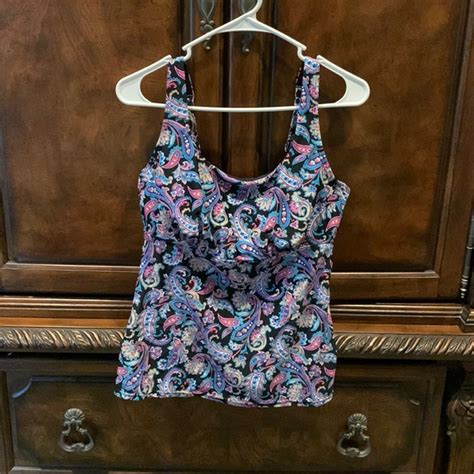 Croft And Barrow Swim Multicolor Tankini Poshmark