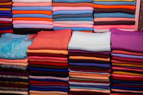 Premium Photo Multicolored Manufacturing Fabric Textiles In Pile