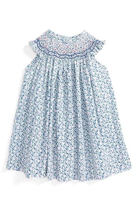 Luli And Me Floral Smocked Dress Baby Girls With Images Smocked Baby