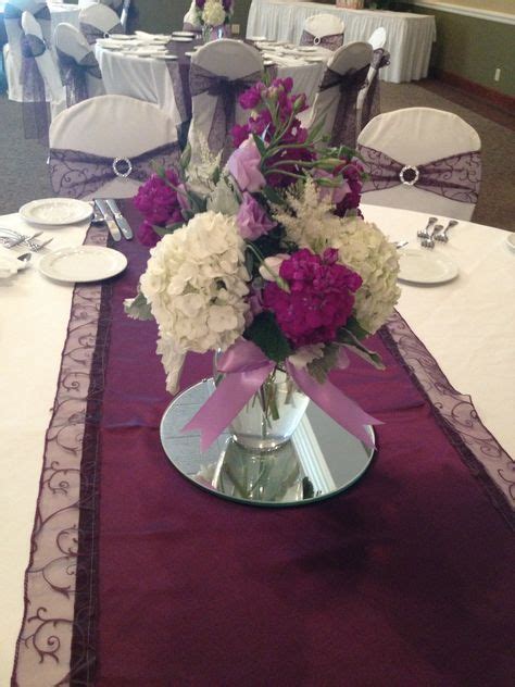 Burlap And Purple Table Decor A Dream Pinterest Purple Table