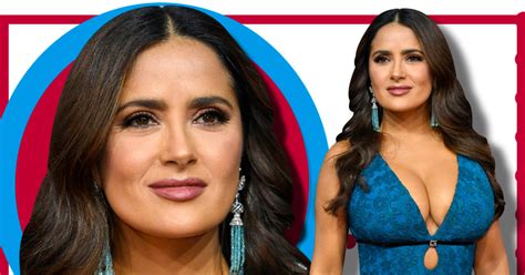 Salma Hayek Impacta Al Mostrarse Al Natural Llena De Canas Y Sin Gota