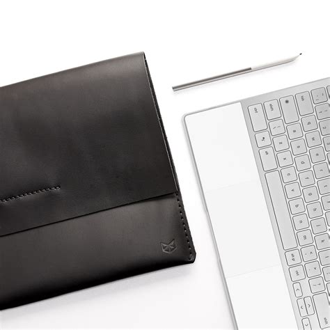 Handmade Draftsman 1 Asus Zenbook Pro Duo Sleeve · Black By Capra Leather