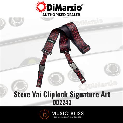 Dimarzio Dd2243 Steve Vai Cliplock Signature Art Strap Cliplock Guitar