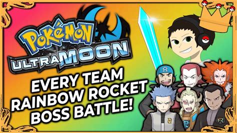 Every Team Rainbow Rocket Boss Battle From Bc Kings Pokémon Ultra Moon