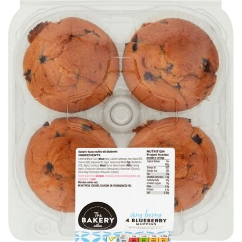 The BAKERY At ASDA 4 Blueberry Muffins 4 Compare Prices Where To