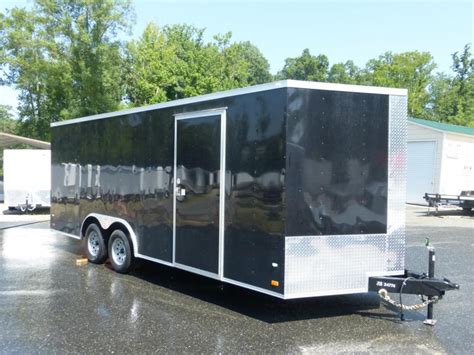 Covered Wagon X Black Enclosed Car Hauler Trailer New