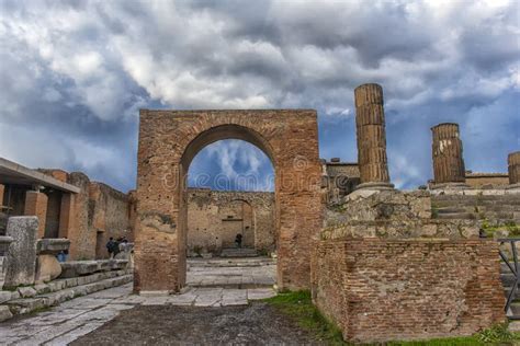 Ruins Of Pompeii Near Naples Italy Pompeii Is An Ancient Roman City