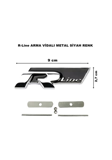 R Line Arma Metal Ön Panjur Logosu Vidalı Model 1 Kalite 540228320