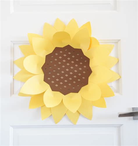 Giant Paper Sunflower Template